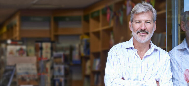 business man considering a business exit strategy