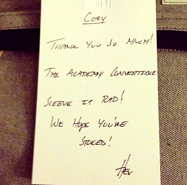 Hex thank you note