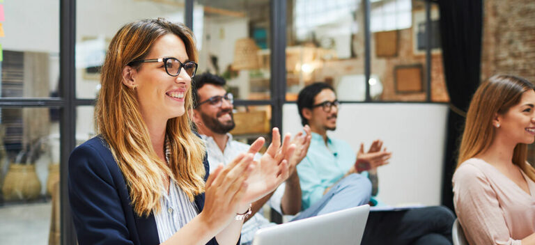 staff engagement session at a business for employee motivation