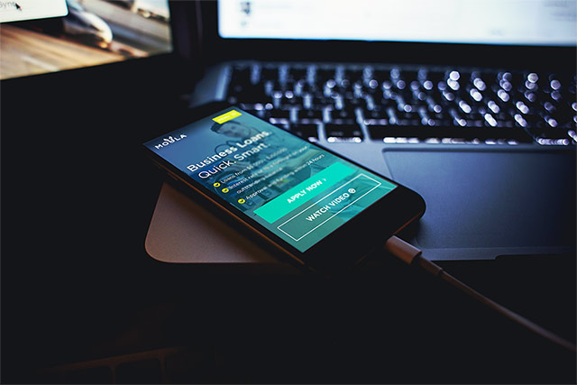 Moula's mobile friendly web site